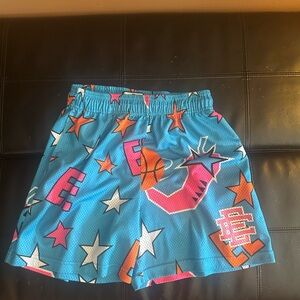 Eric Emanuel EE Blue and Pink Athletic Shorts